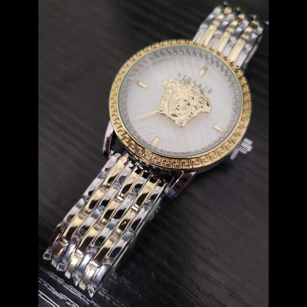🔥Mint Versace V-8308 Men's Two Tone 40mm Quartz Luxury Watch